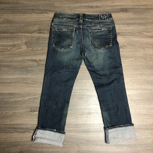 1921 Jeans Capri rolled cuffs Size 28 Indigo - Picture 3 of 6